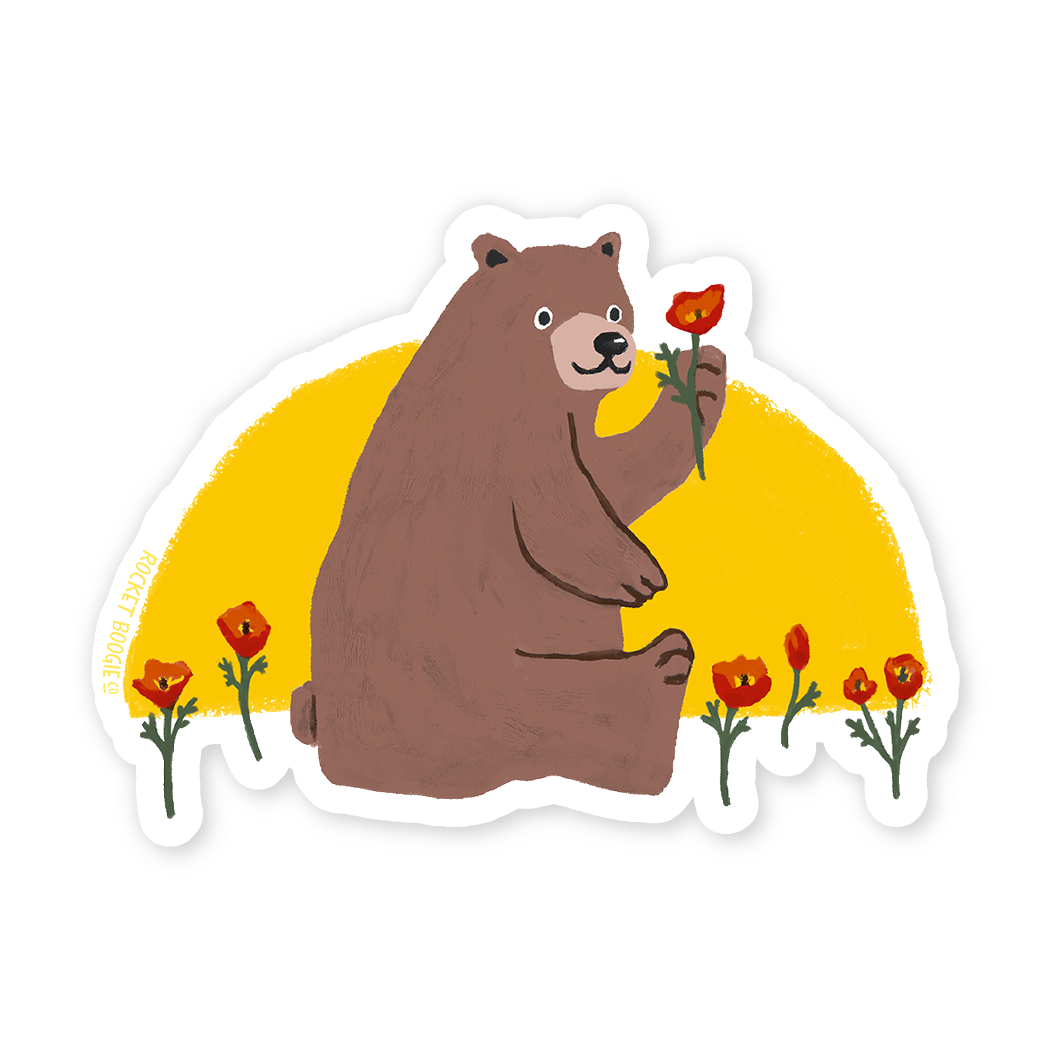 Cali Bear Sticker