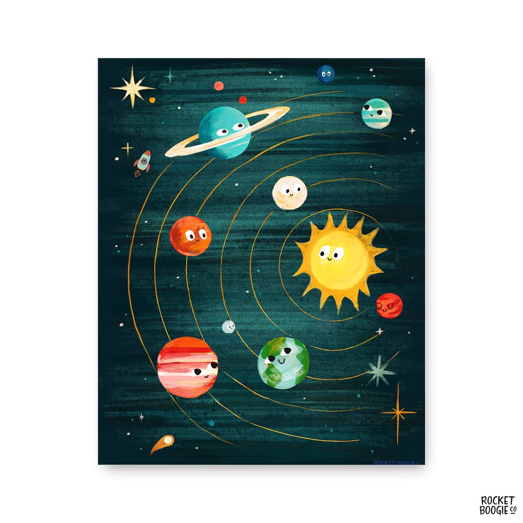 Planet Solar System Print
