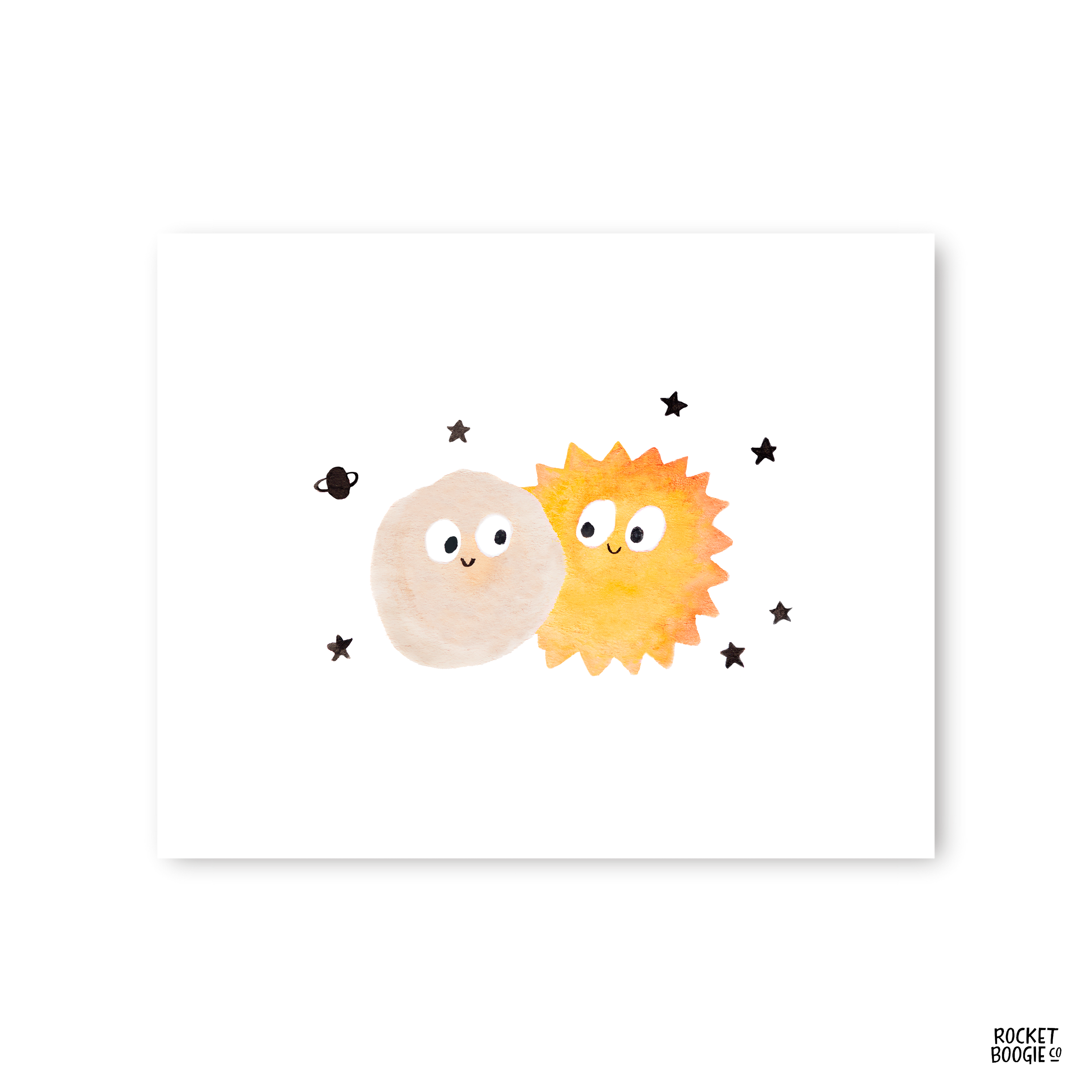 Sun and Moon Print